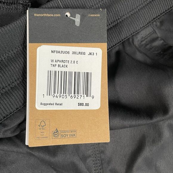 The North Face Aphrodite 2.0 Capri Cropped Womens Hiking Black Size 3XL NEW - Picture 10 of 15